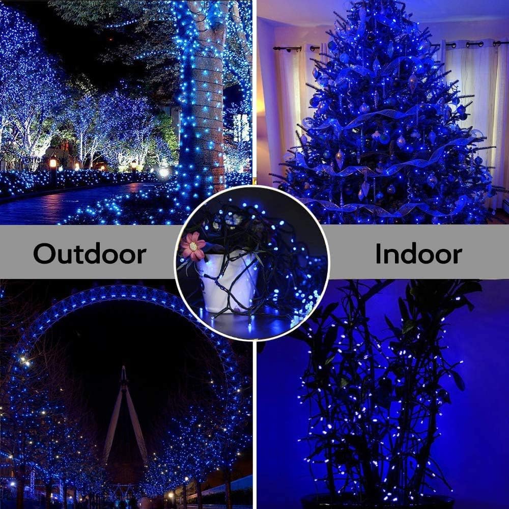 Luce di Natale 120 LED 15m Stringa Luci Blu - immagine 7