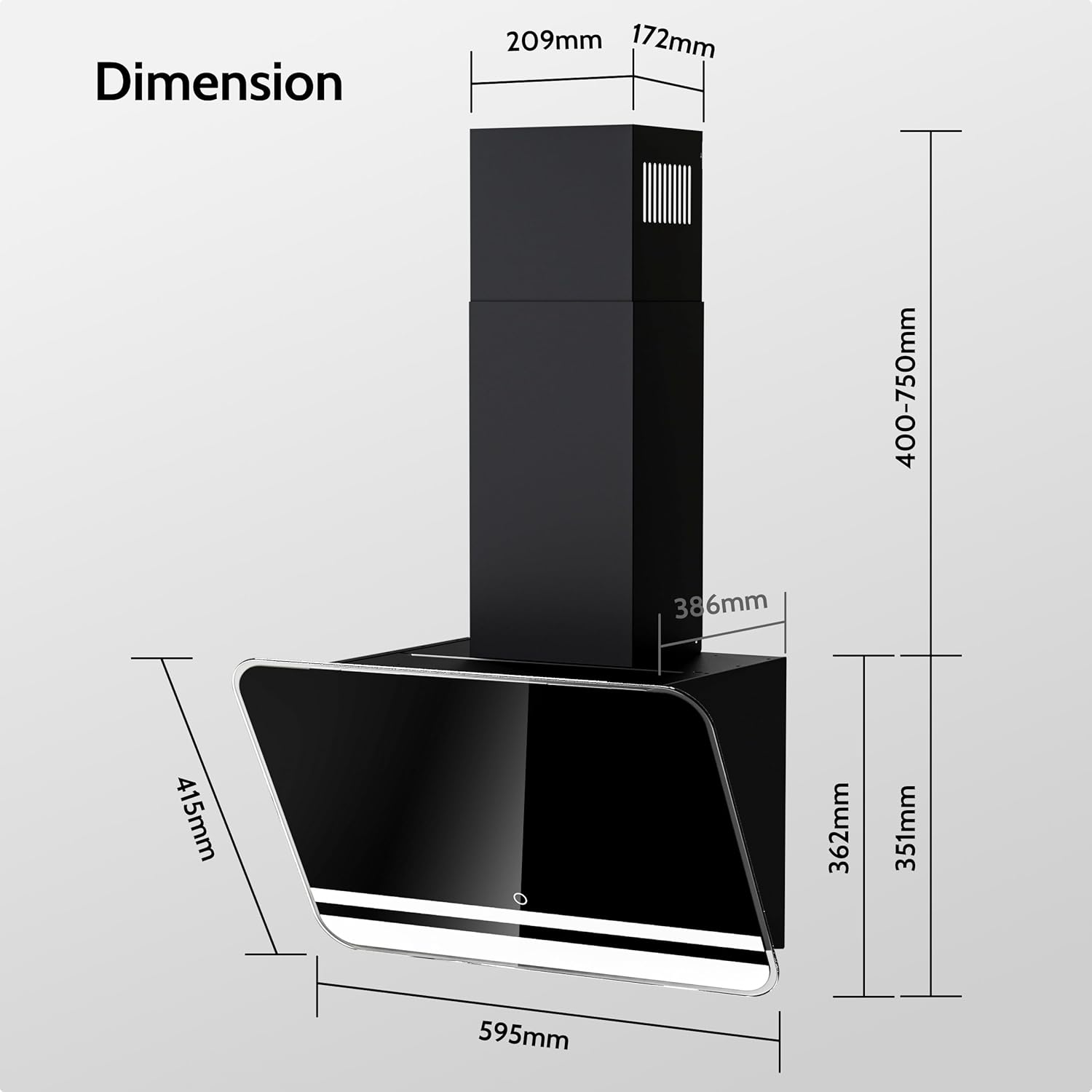 Firegas Cappa Aspirante Inclinata 60 cm - immagine 9