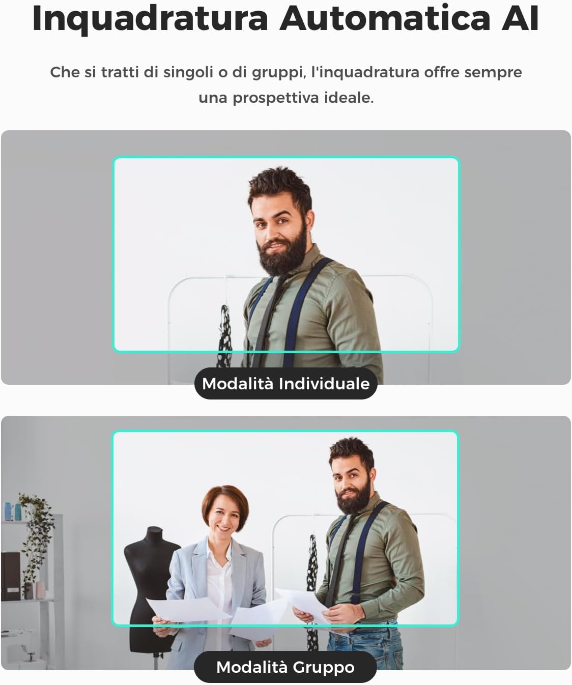 Obsbot Meet SE 1080P@100 FPS Webcam PC, Aurora Green - immagine 4