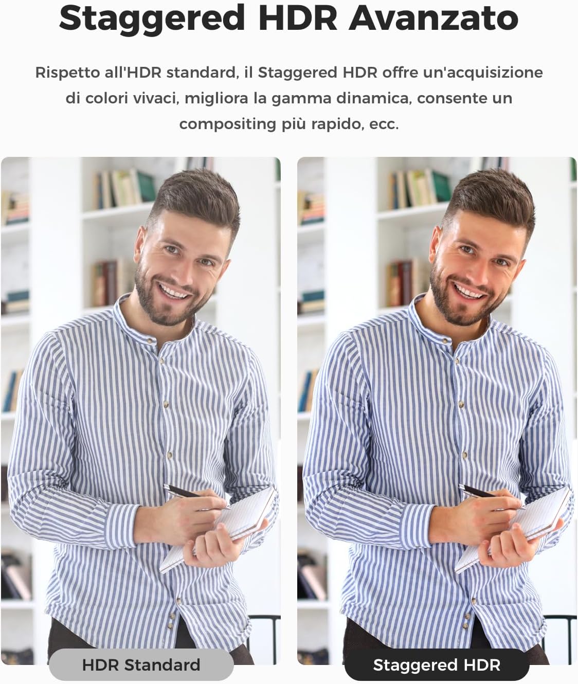 Obsbot Meet SE 1080P@100 FPS Webcam PC, Aurora Green - immagine 9