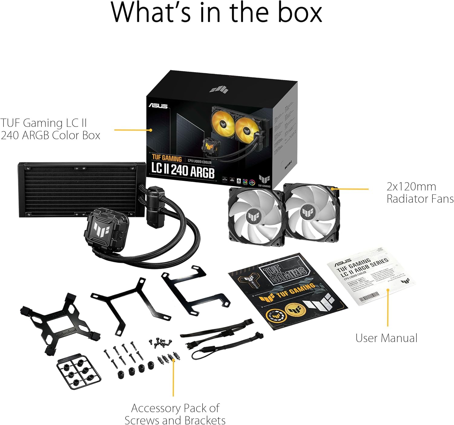 ASUS TUF Gaming LC II 240 ARGB - Cooler CPU AIO - immagine 4