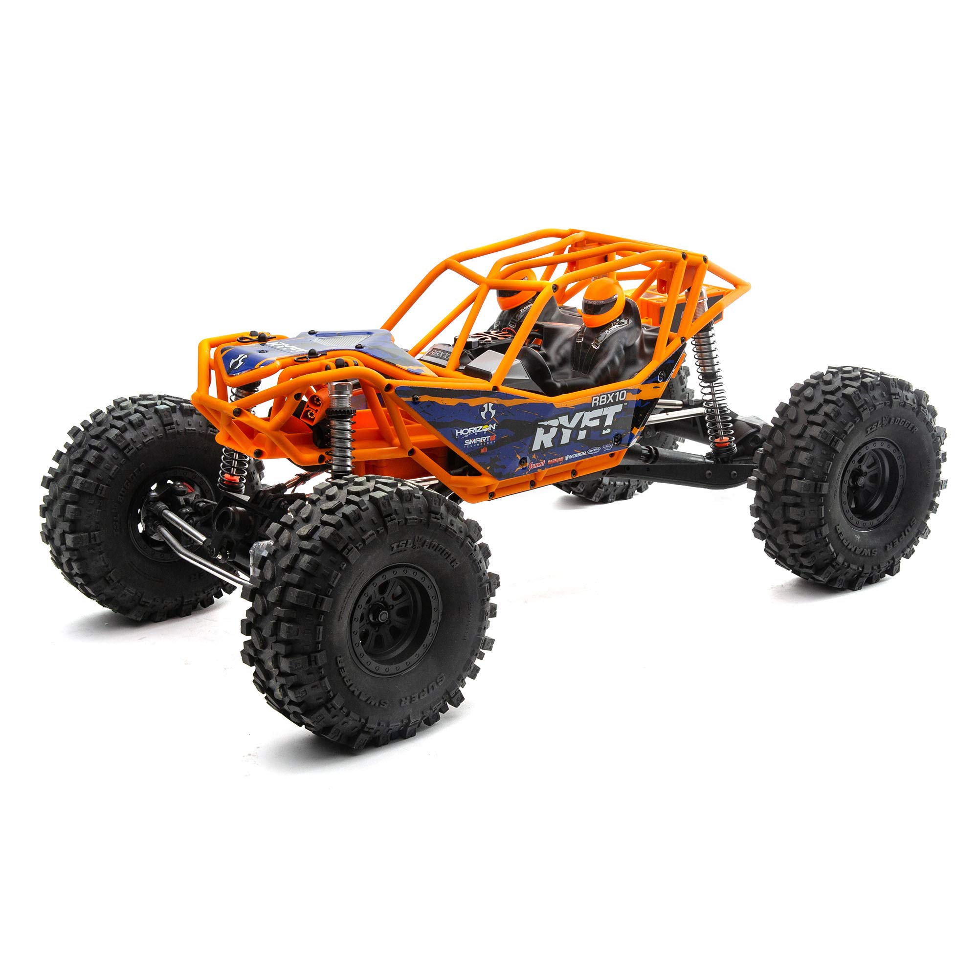 Axial 1/10 RBX10 Ryft 4WD Brushless Rock Bouncer RTR, Arancione