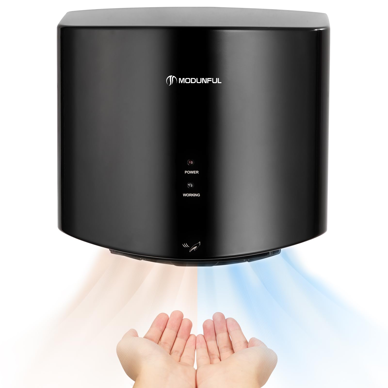 modunful Asciugamani Elettrico Compatto a Parete 1200W