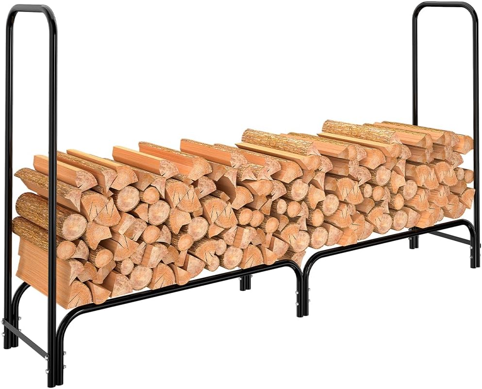 Bakaji Portalegna Scaffale in Metallo 200x36x115 cm