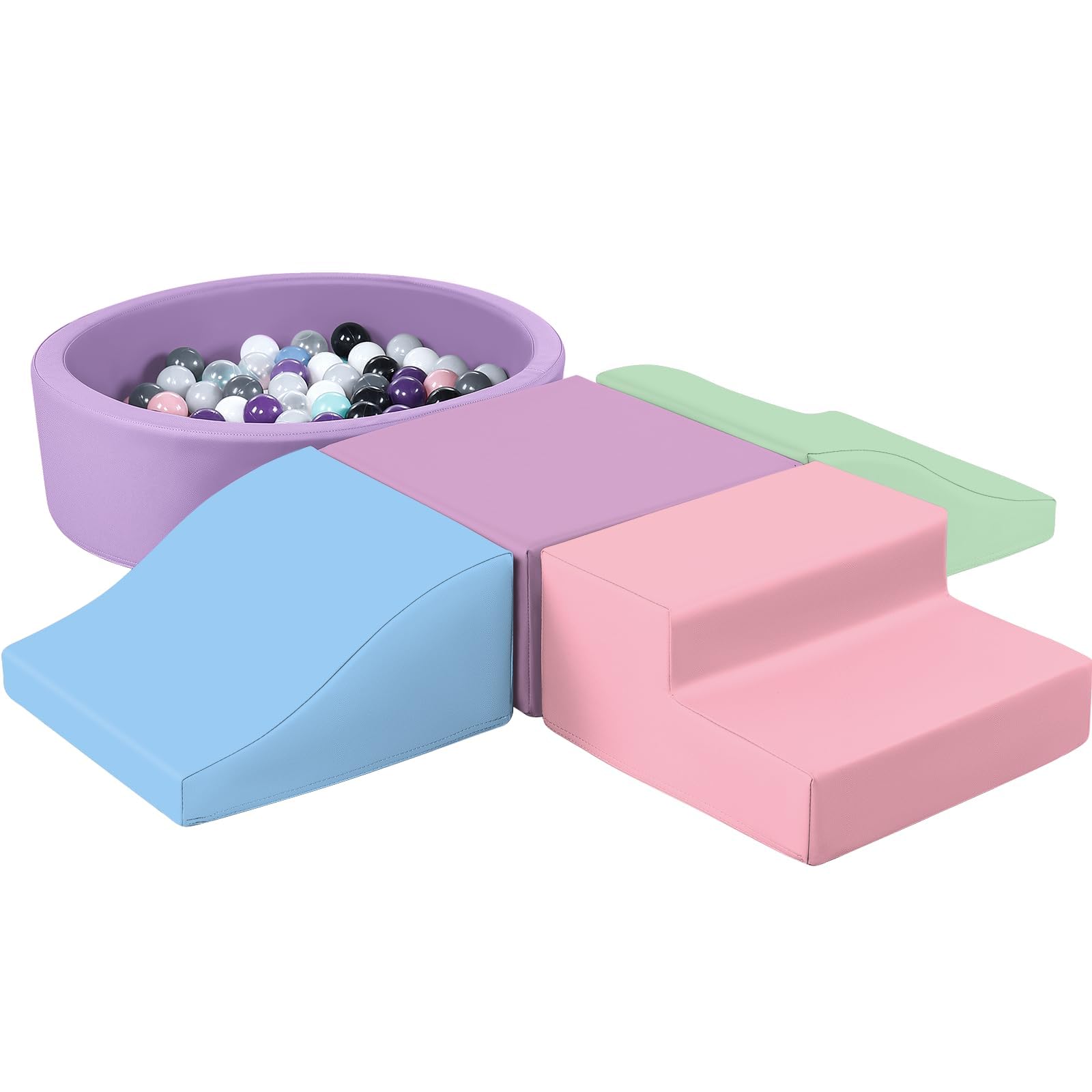 Set da Gioco Morbidi 5 Pezzi in Pelle PU per Interni