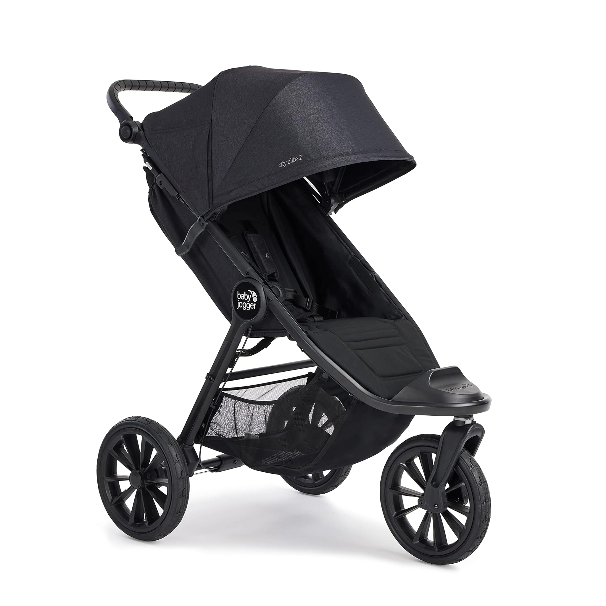 BABY JOGGER City Elite 2 Passeggino combinato per ogni terreno | Passeggino pieghevole e portatile | Opulent Black (nero)