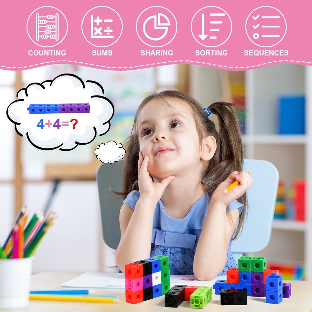 Hotut Set di Attività per Cubi - 100 Pezzi da Incastrare - immagine 7