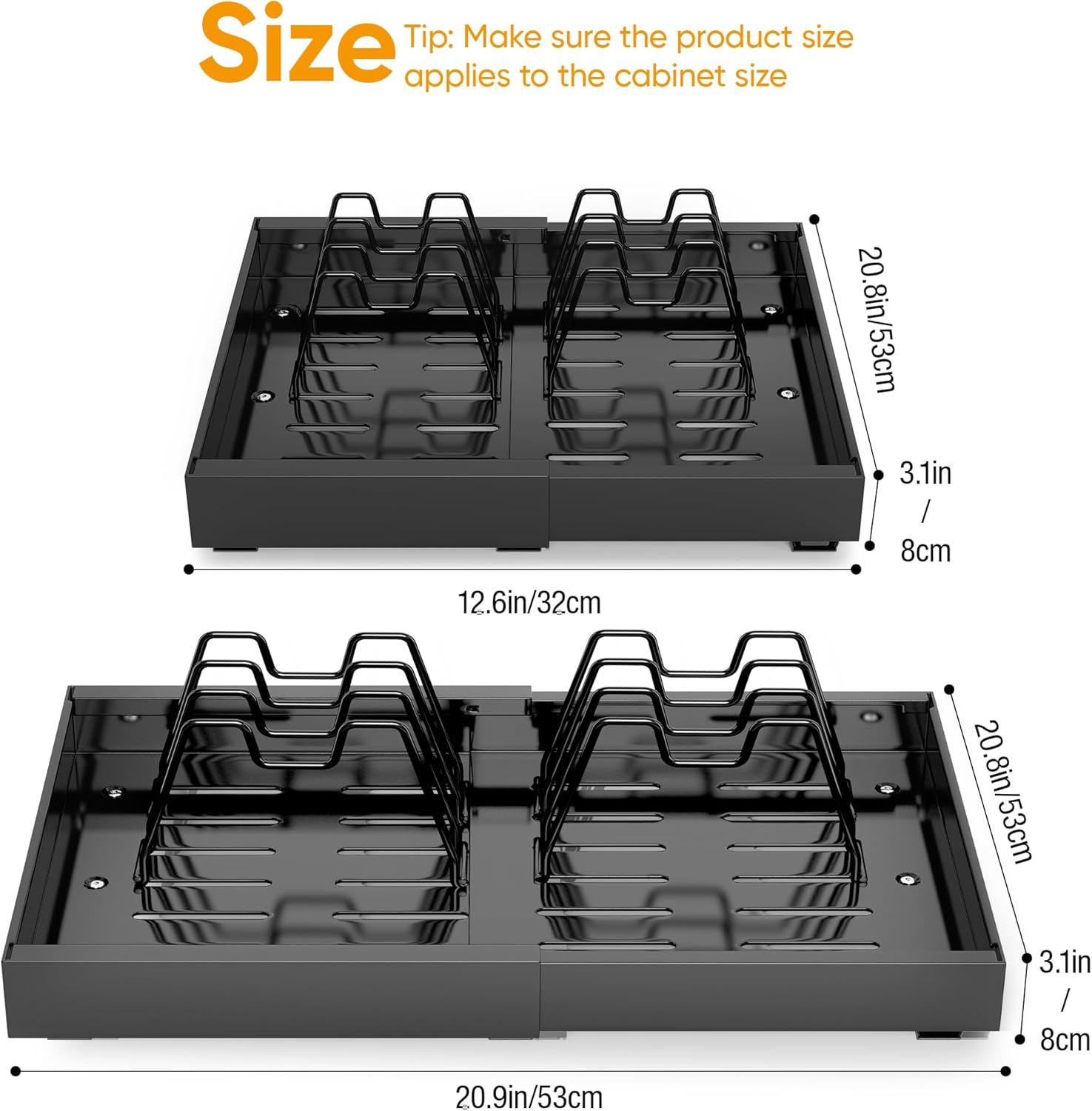 Ihomara Set 2 Organizzatori Armadi Espandibili - immagine 2