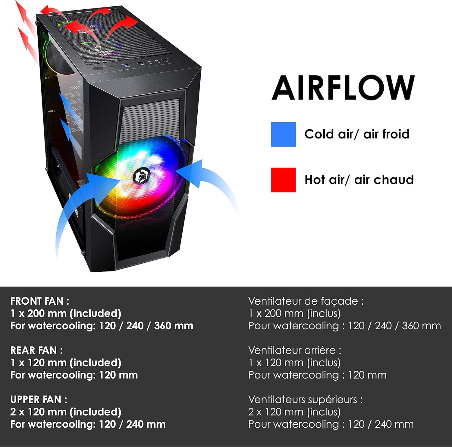 Empire Gaming - Case PC Gamer Onyx ARGB Mid-Tower - immagine 4