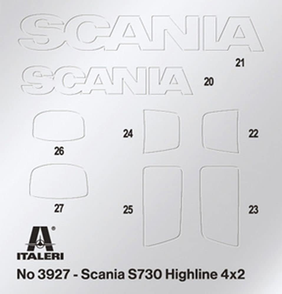 Italeri 3927 Scania S730 Highline 4x2 1:24 - immagine 4