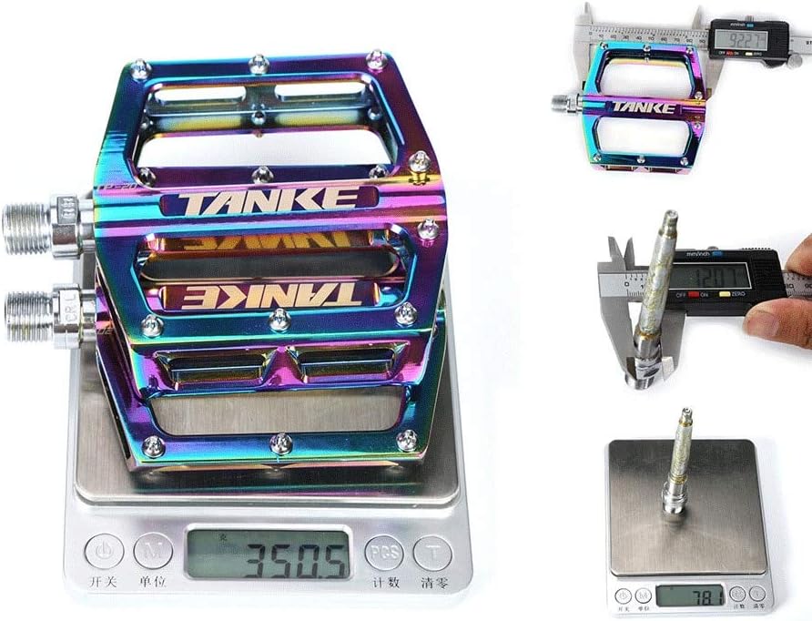 Nicolie Pedali Bici MTB Alluminio Anti-silp - Arcobaleno - immagine 4