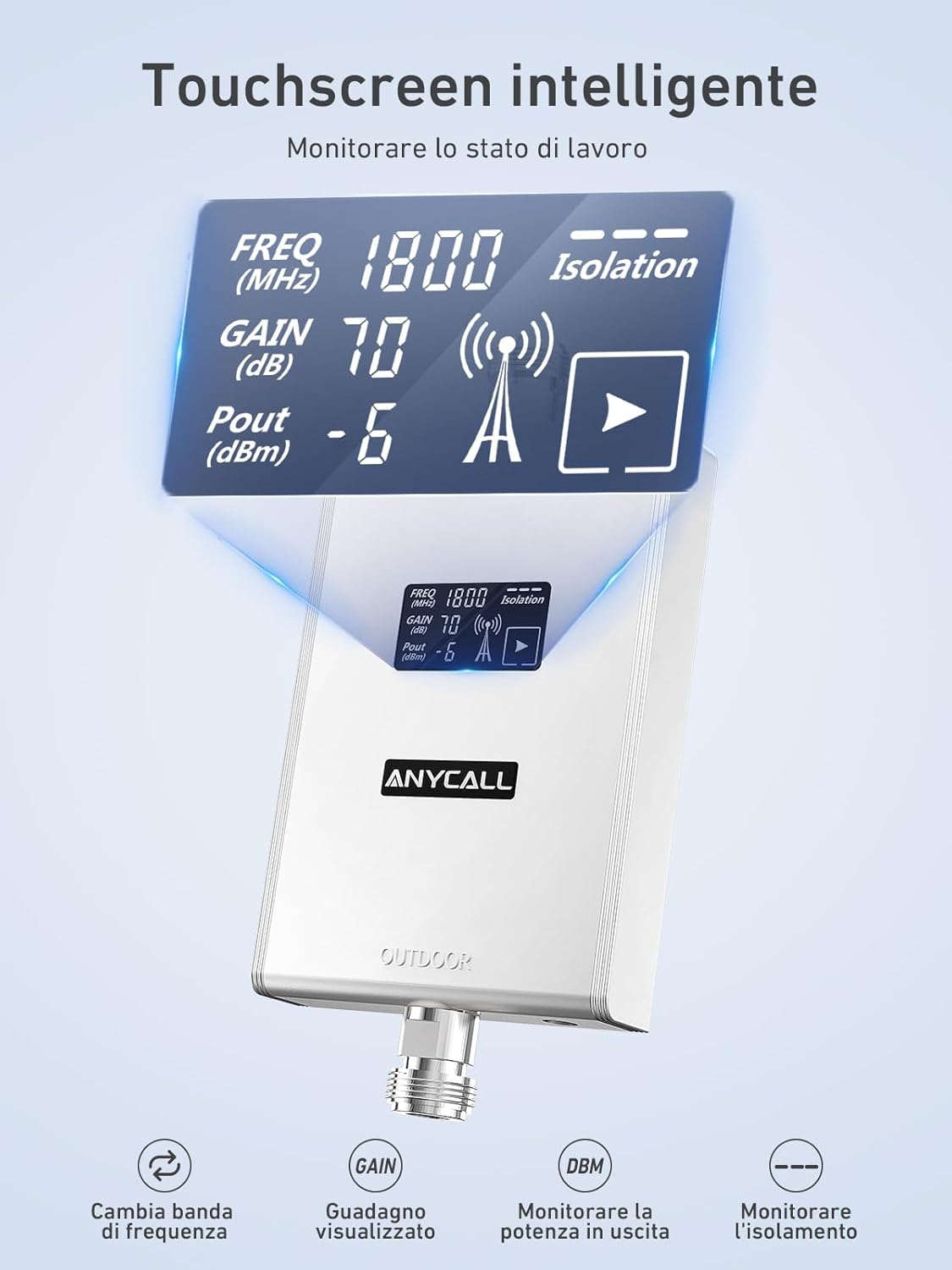 Anycall Amplificatore Segnale Cellulare Banda 3 e 20 - immagine 4