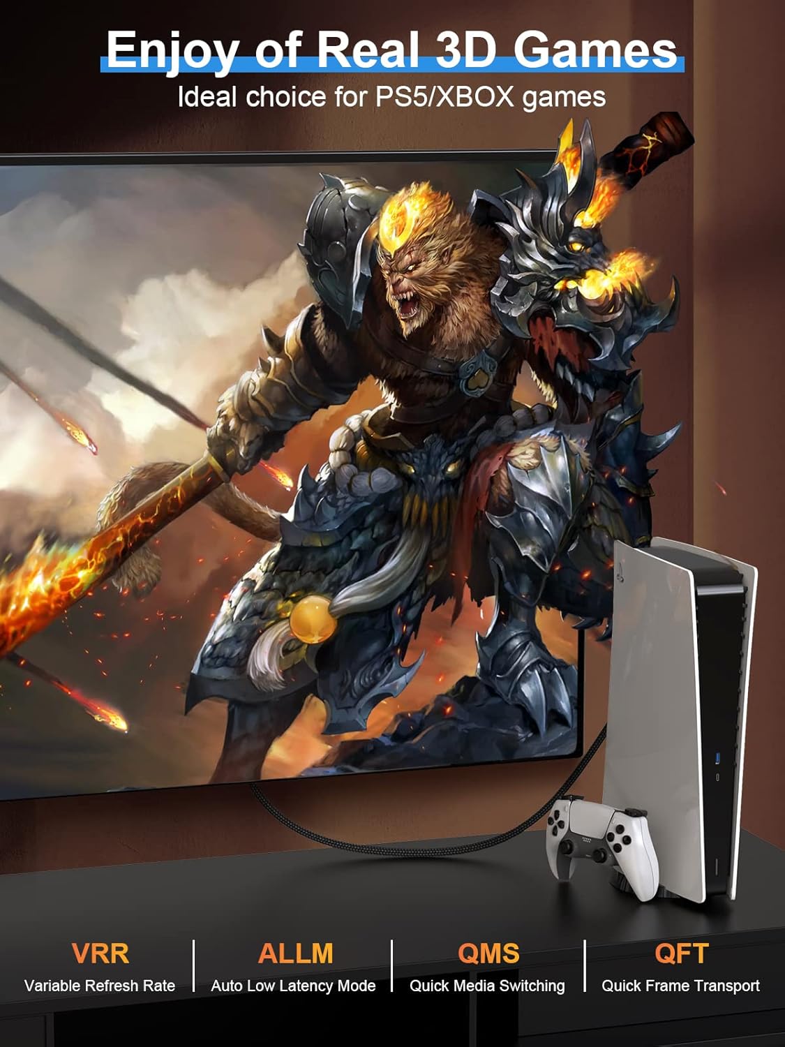 Cavo HDMI 2.0 Certificato 10 metri 4K 60Hz - immagine 3