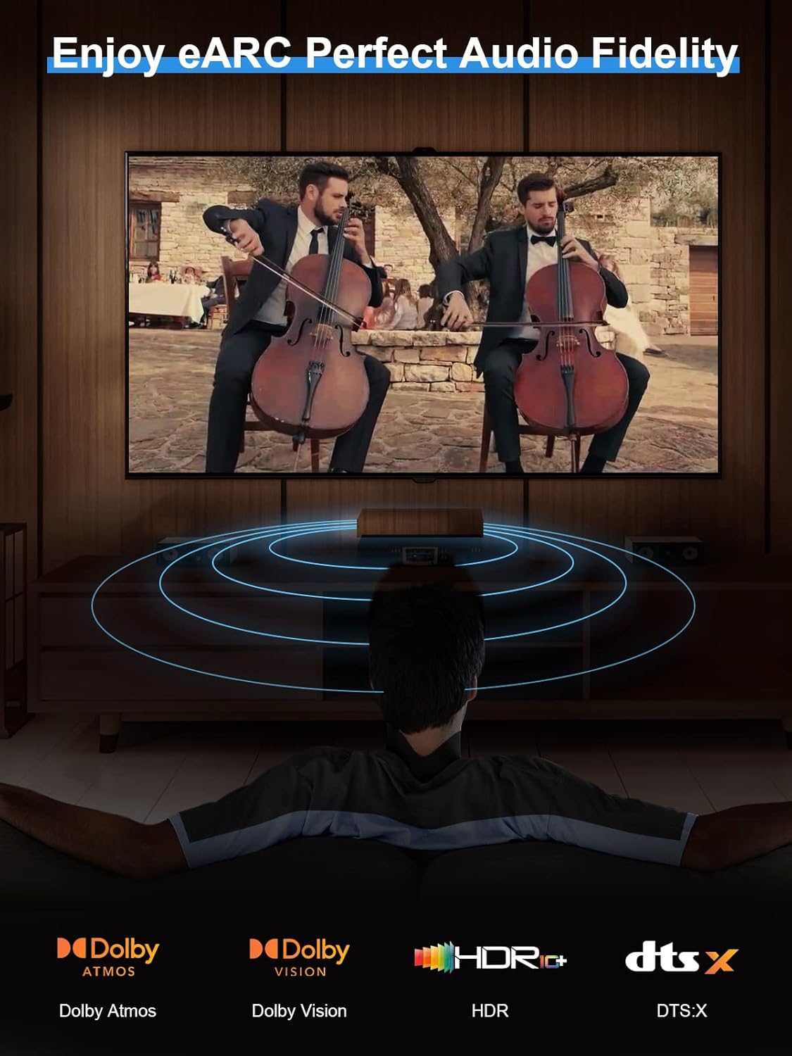 Cavo HDMI 2.0 Certificato 10 metri 4K 60Hz - immagine 4