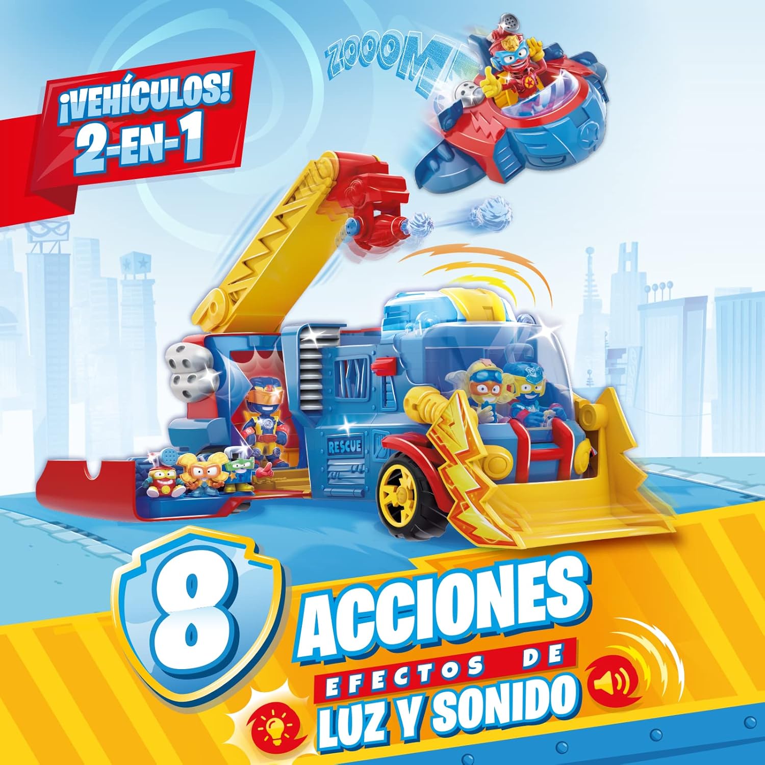 SUPERTHINGS Rescue Truck con Luci e Suoni - immagine 4
