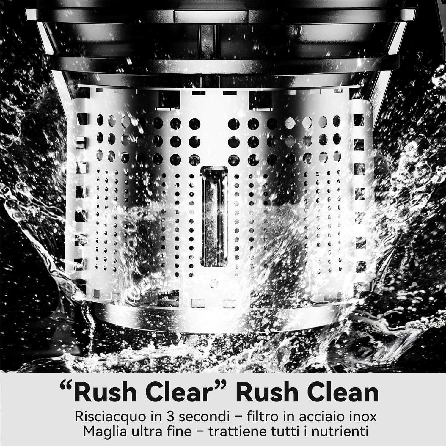 Linkchef Estrattore di Succo a Freddo 200W 1.2L, Verde - immagine 7