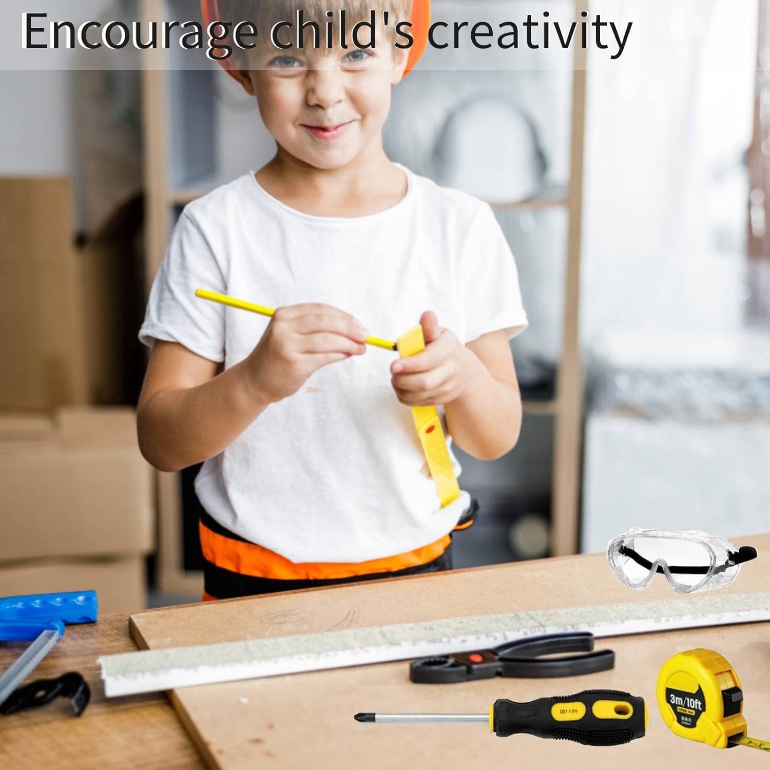 Kit di Attrezzi per Bambini 18 Pezzi con Borsa - immagine 8