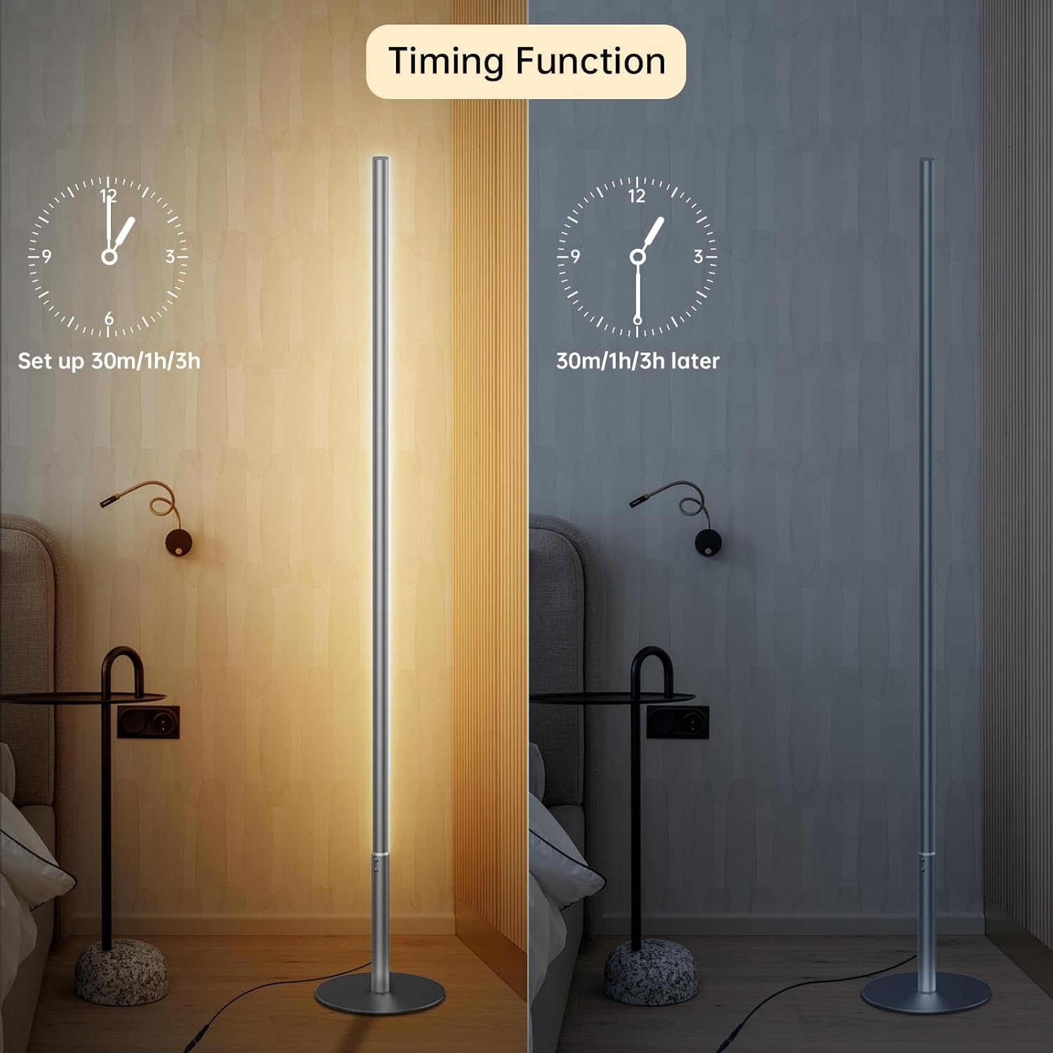Lampada da Terra Moderna Dimmerabile con Telecomando - immagine 5