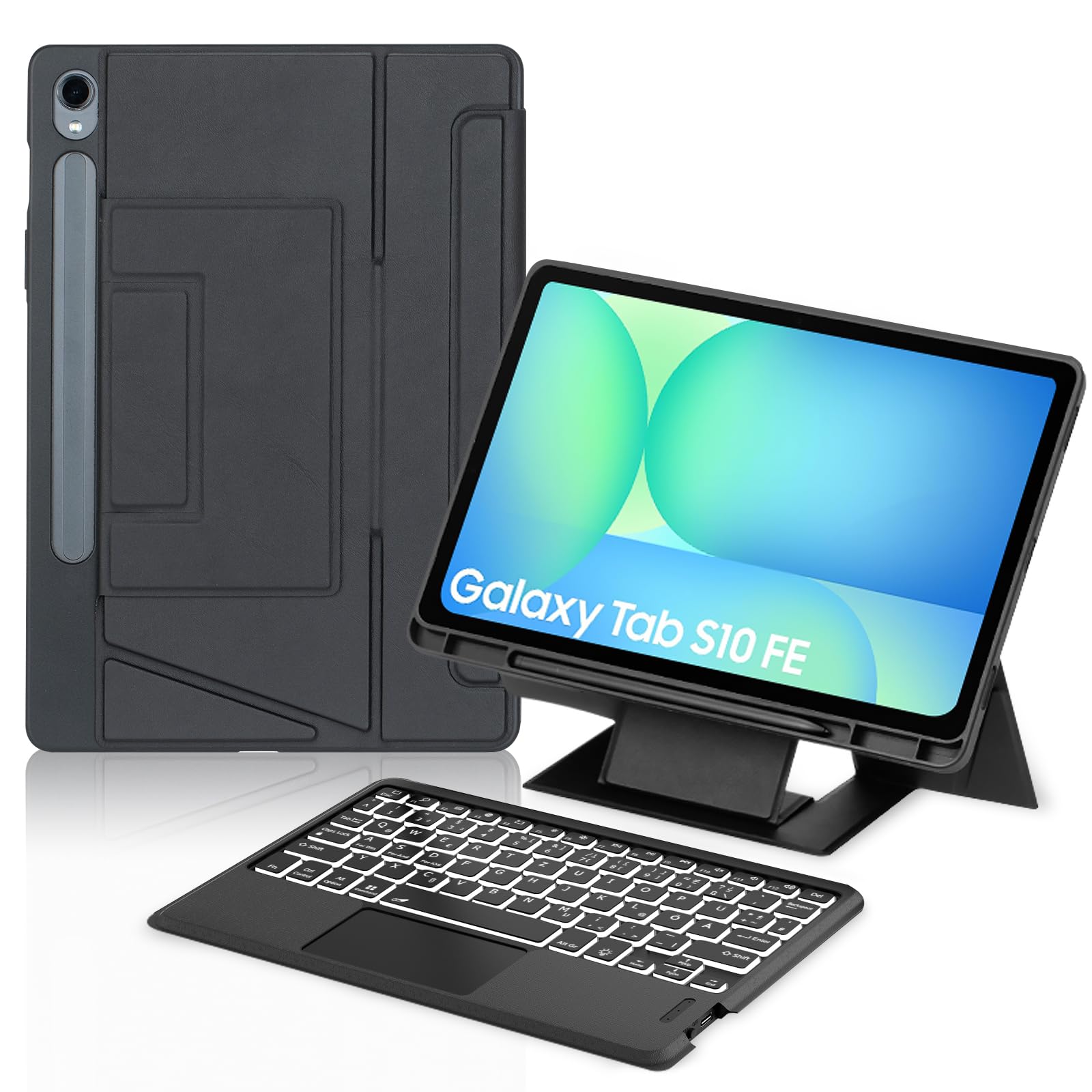 Custodia Ergonomica con Tastiera per Samsung Galaxy Tab