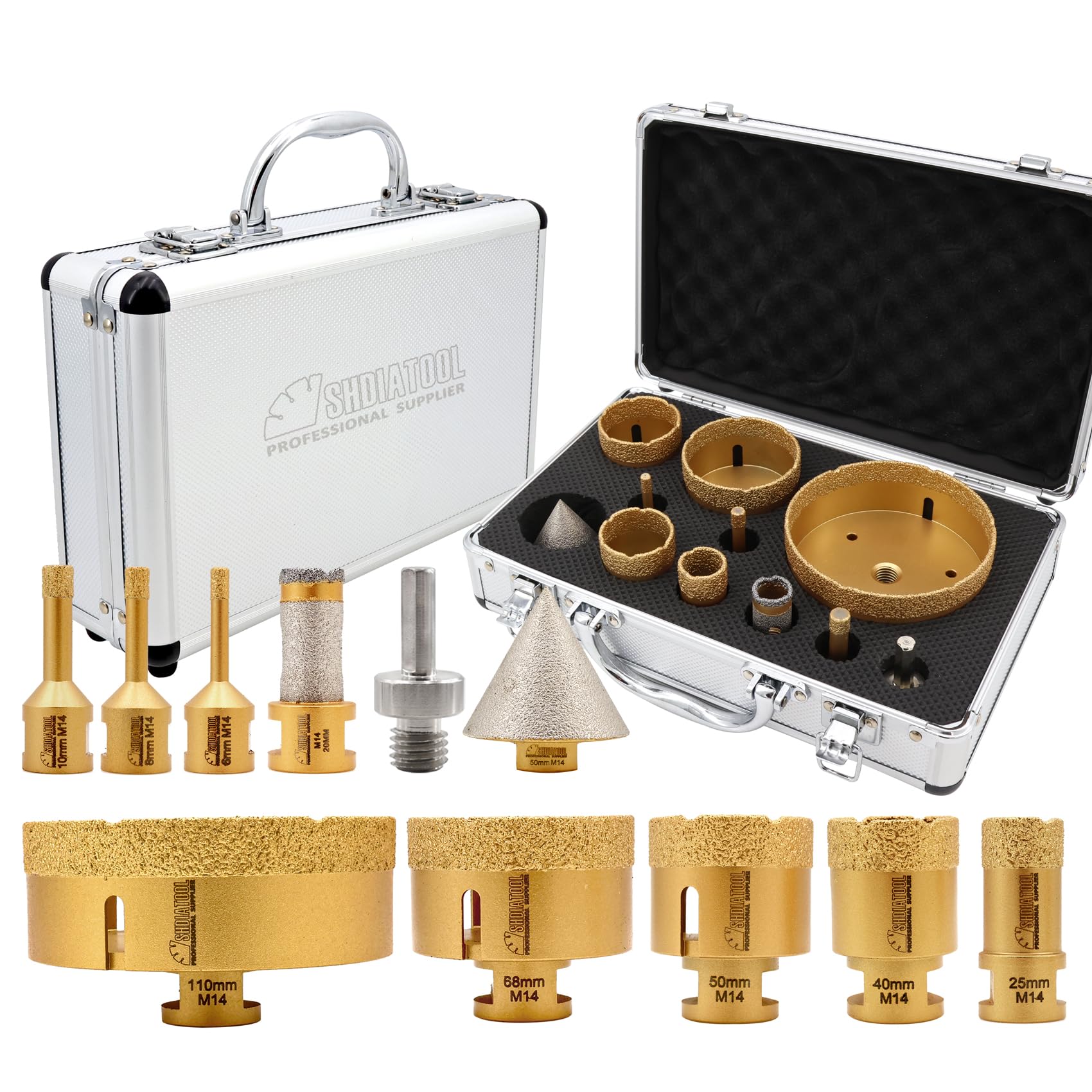 Shdiatool Punte Diamantate M14 per Gres Porcellanato