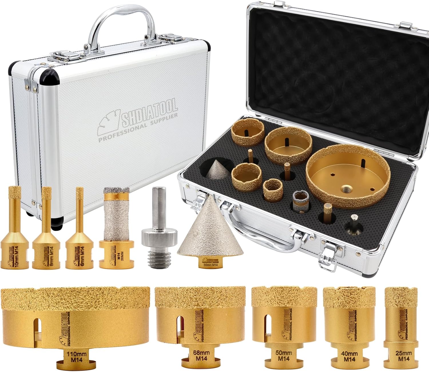 Shdiatool Punte Diamantate M14 per Gres Porcellanato - immagine 1