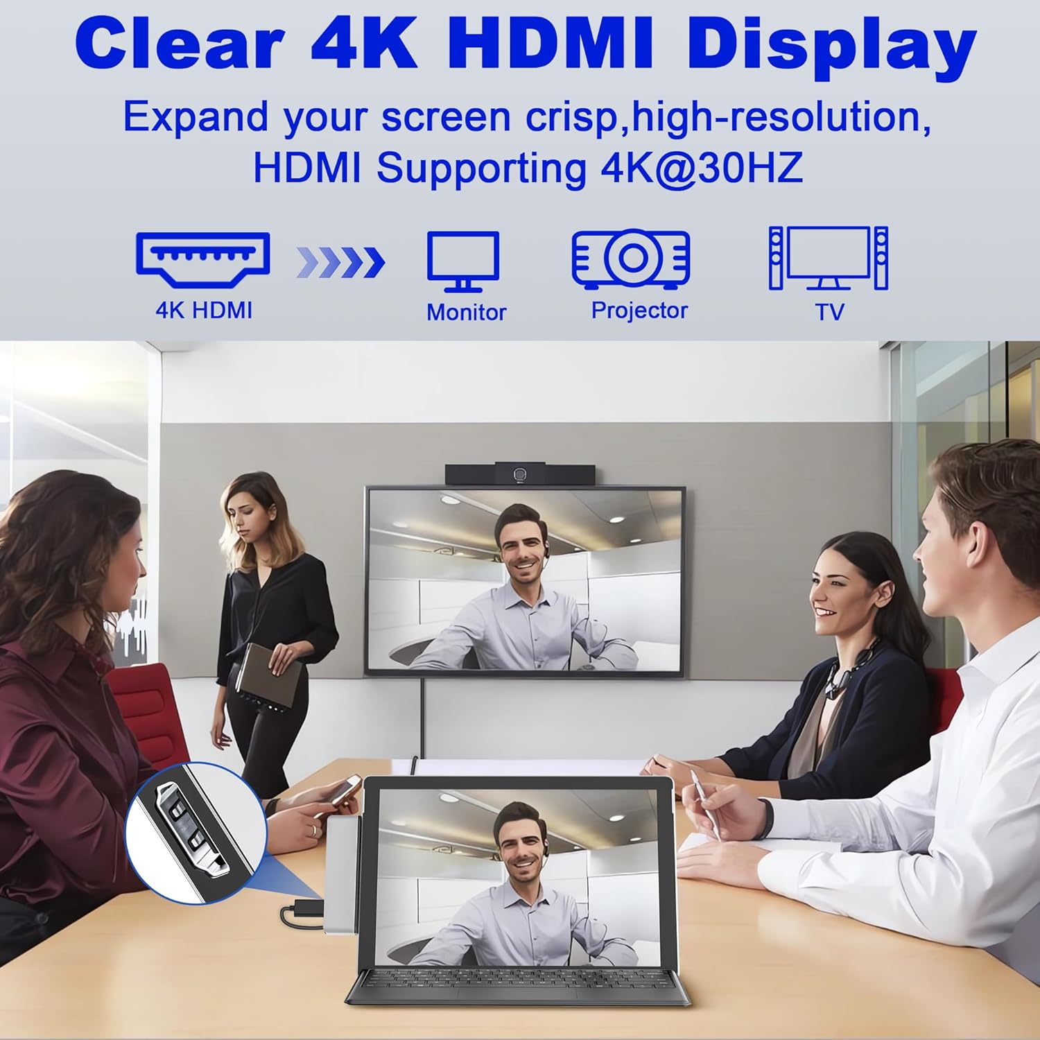 Hub Docking Station per Surface Pro 11/10/9/X - immagine 4