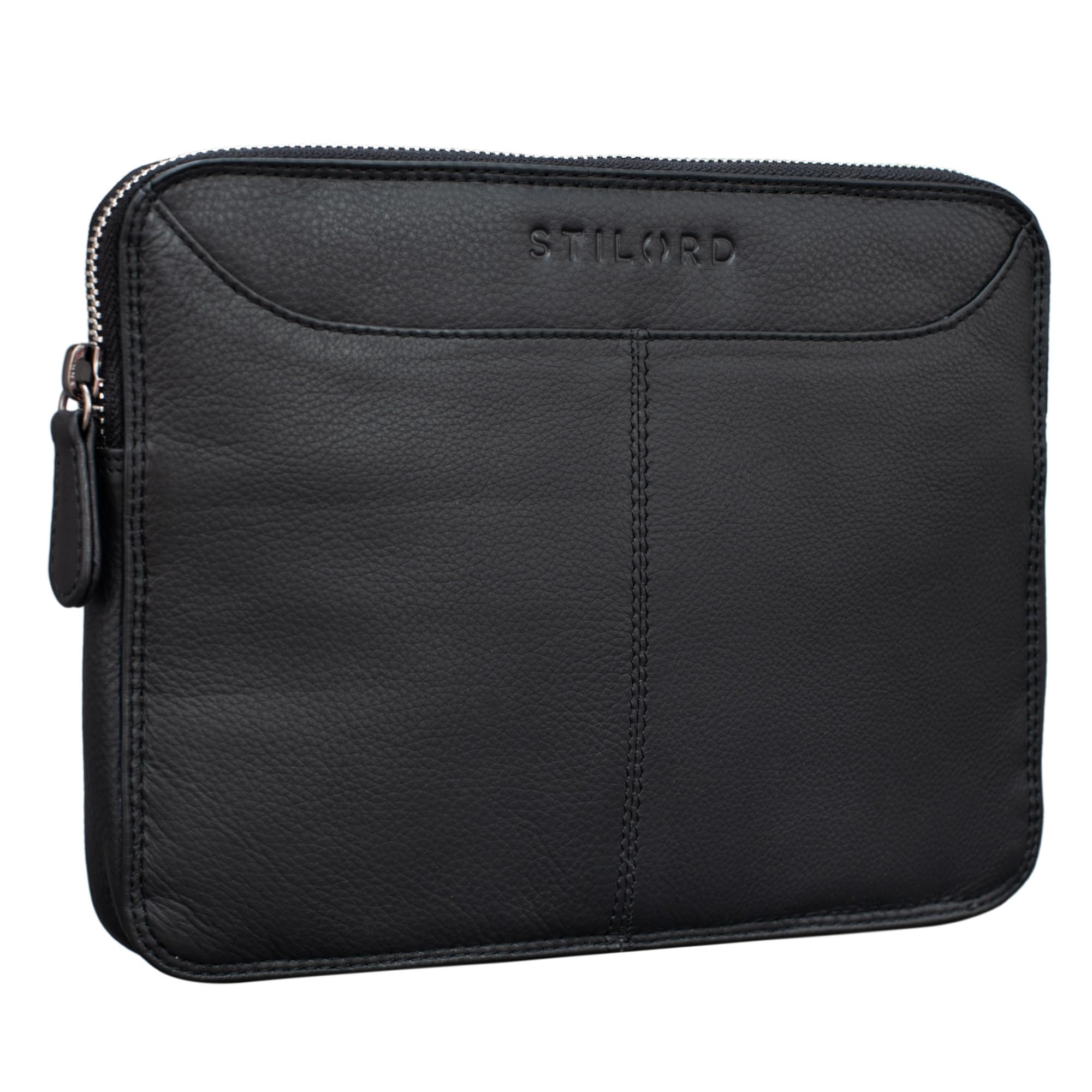 Stilord 'Tyler' Custodia Tablet in Pelle Vintage, Nero
