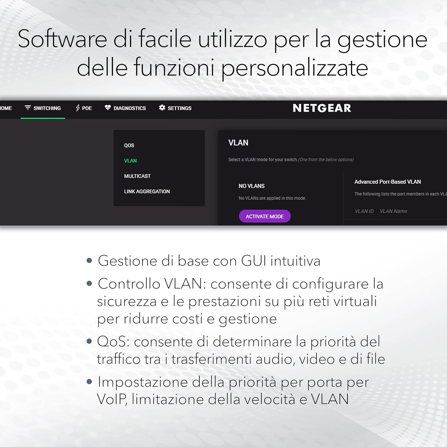 Netgear Switch Ethernet Plus a 8 porte GS308E - immagine 2