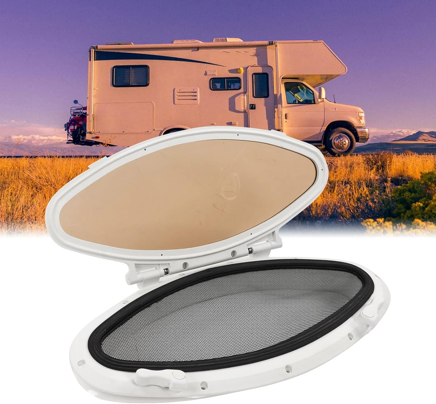 Yctze Oblò Ovale per Barche 470x210mm - immagine 2