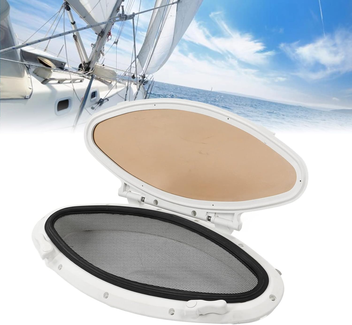 Yctze Oblò Ovale per Barche 470x210mm - immagine 5