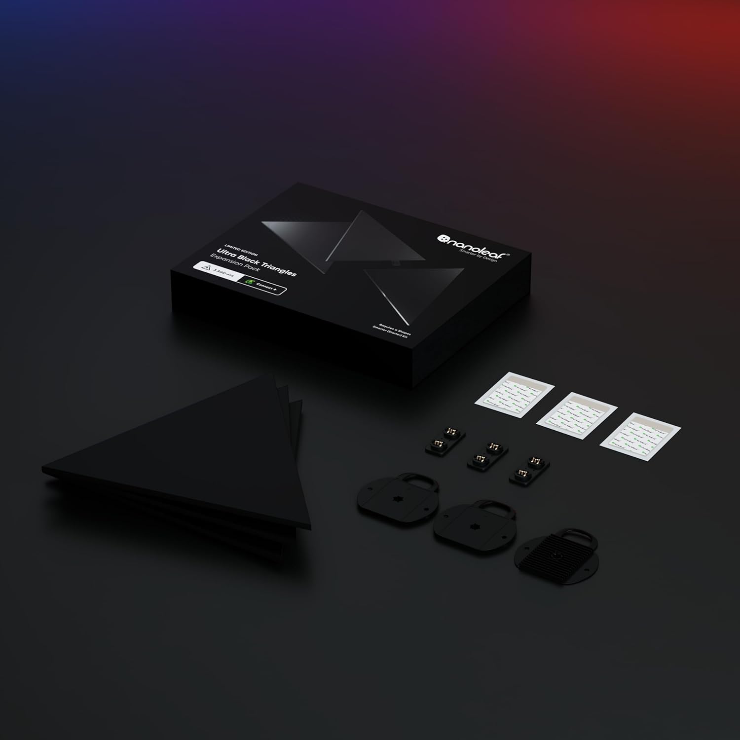 Nanoleaf Shapes Ultra Black Triangle Expansion Pack - immagine 2
