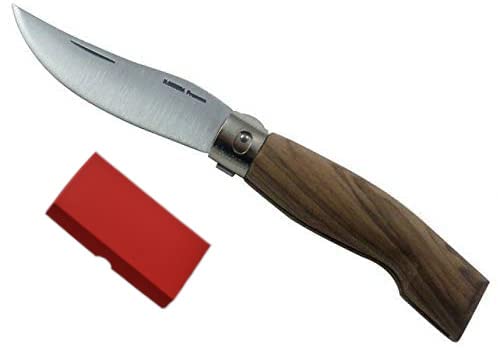 Gifaz Coltello chiudibile tascabile bergamasco in legno di NOCE Cm. 10