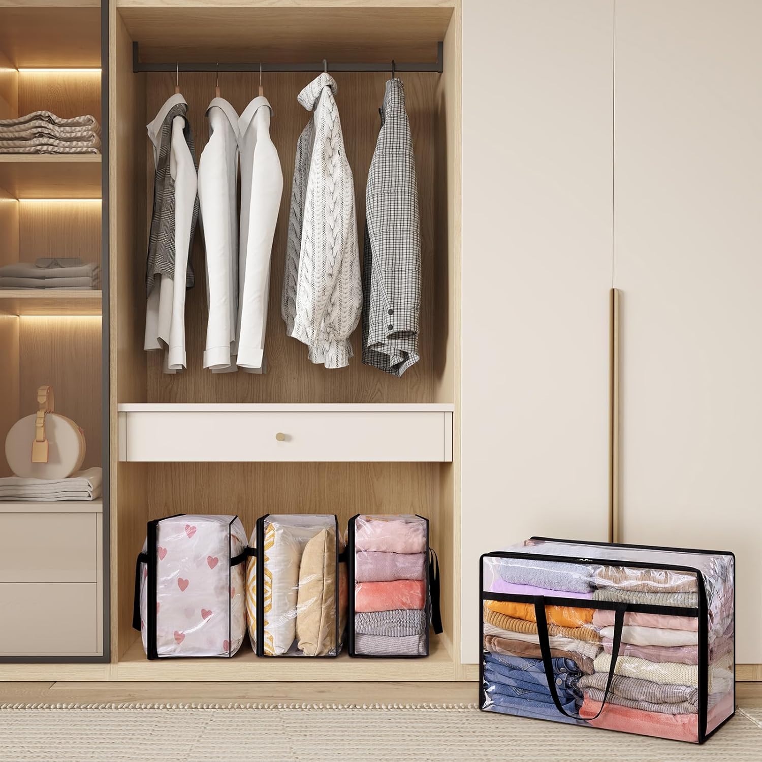 Lifewit 6 Scatole Trasparenti 60L per Vestiti - immagine 8