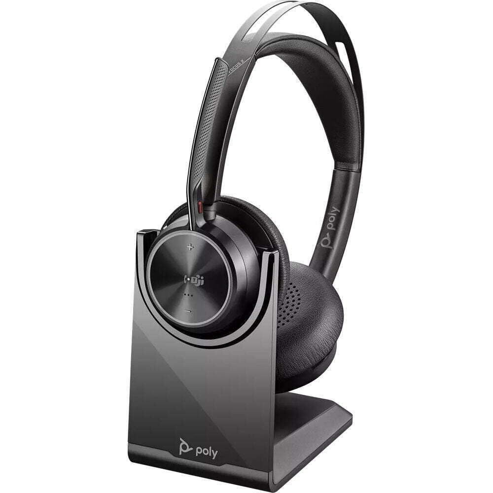 Poly Voyager Focus 2 UC USB-A Headset con Stand