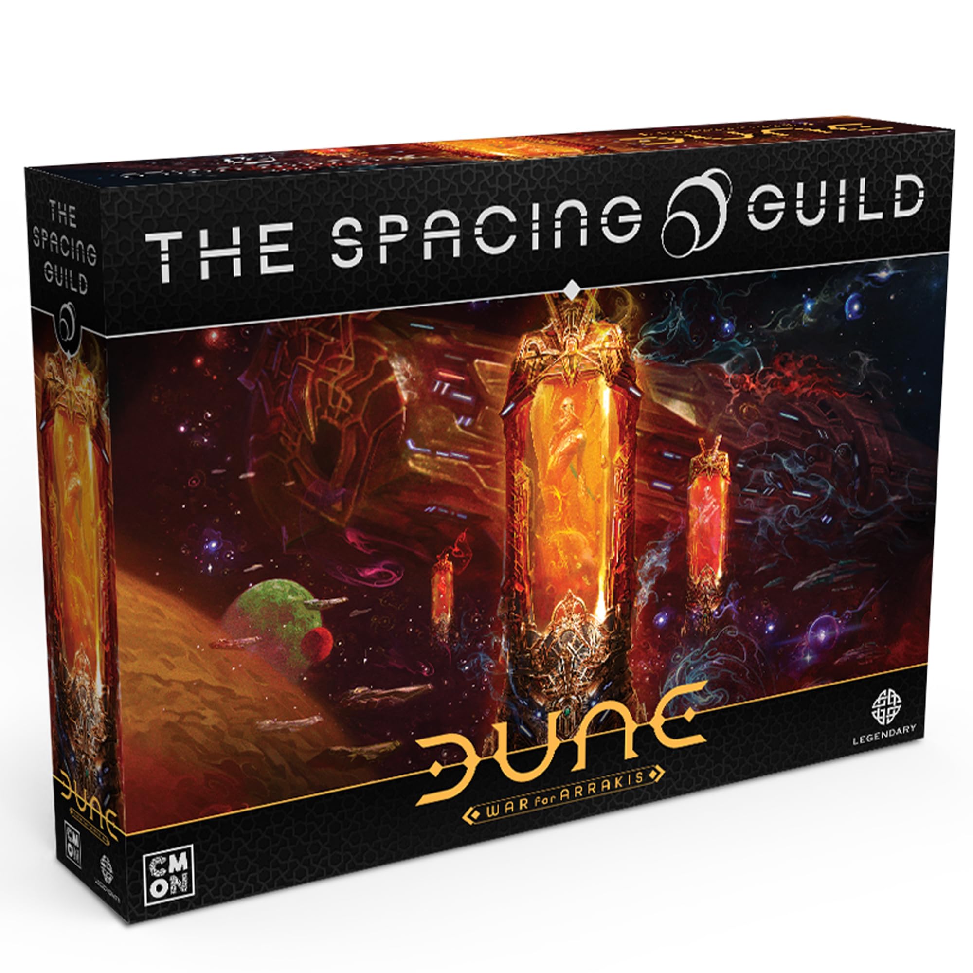 Dune: The Spacing Guild - Espansione del gioco da tavolo con miniature da tavolo con gioco asimmetrico per bambini e adulti, età 14+, 1-4 giocatori, 120 minuti di gioco, realizzato da CMON