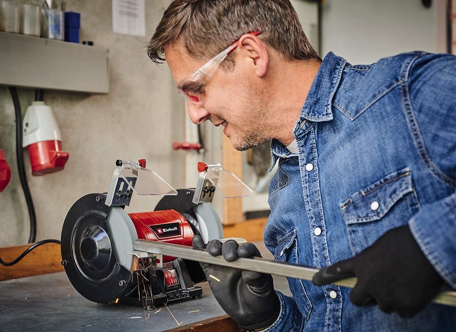 Einhell TC-BG 150 Smerigliatrice Combinata da Banco - immagine 3