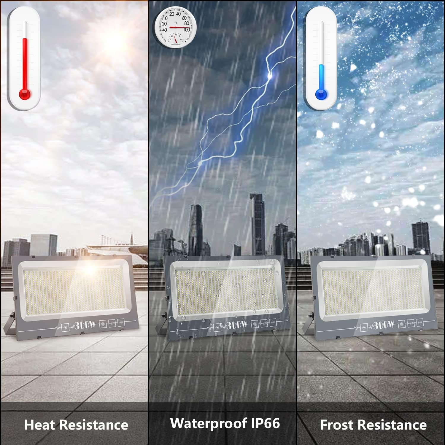 Loyal Proyector LED Exterior 600W 6000K Blanco Frío - immagine 4