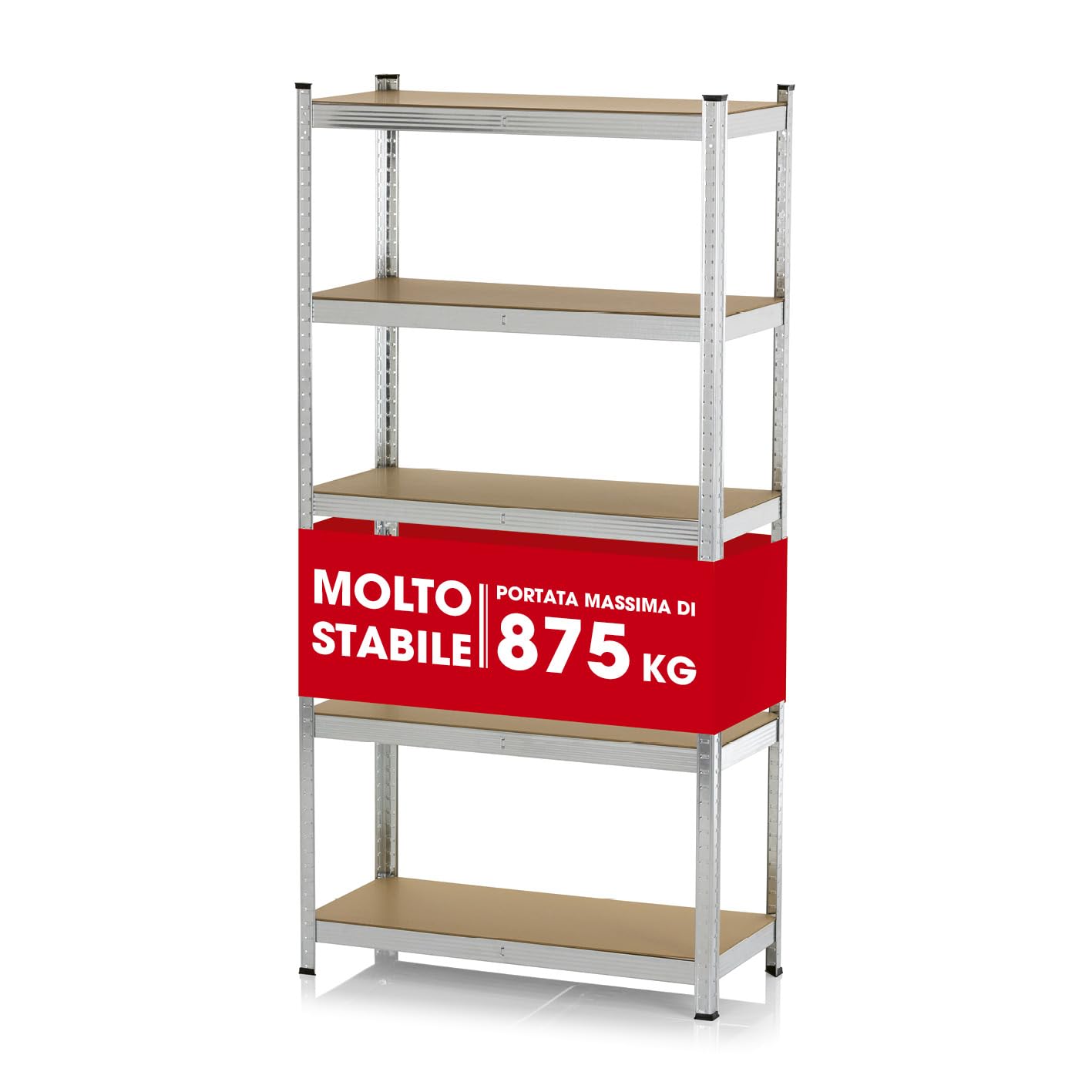 Easymaxx Scaffale Metallo Carichi Pesanti 180x90x40 cm