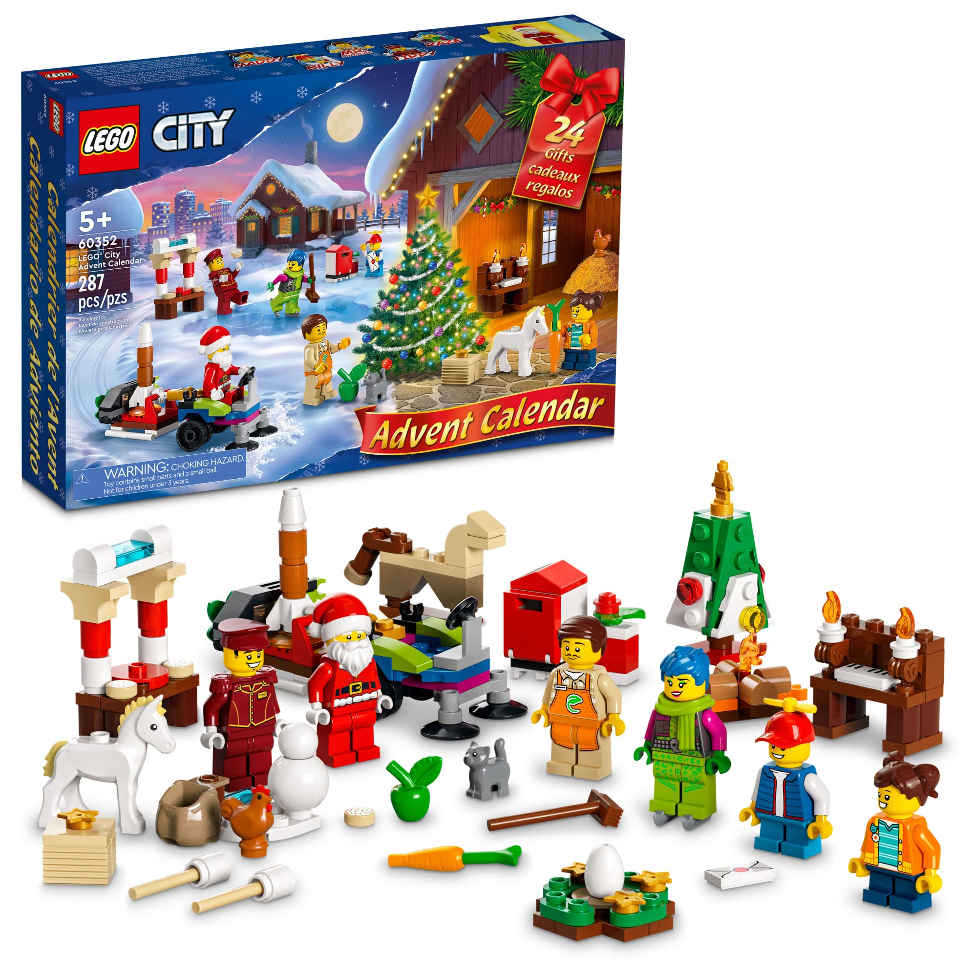Lego City 2022 Calendario dell'Avvento 60352 Set