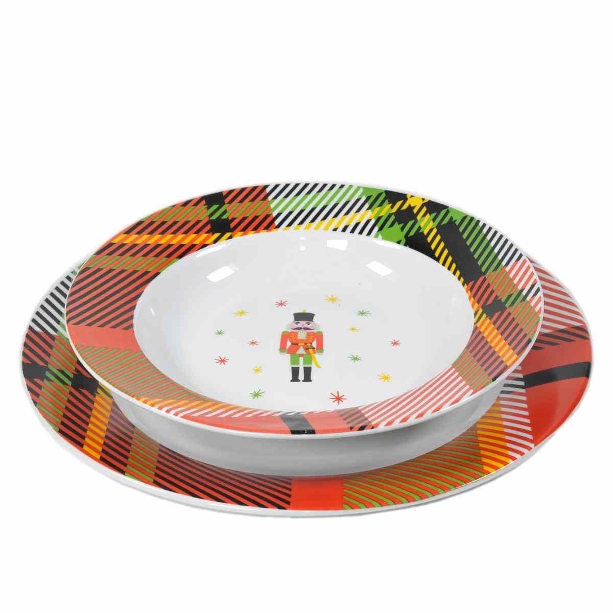 HOME Servizio Tavola Ala 18 Pezzi,Royal, Porcellana