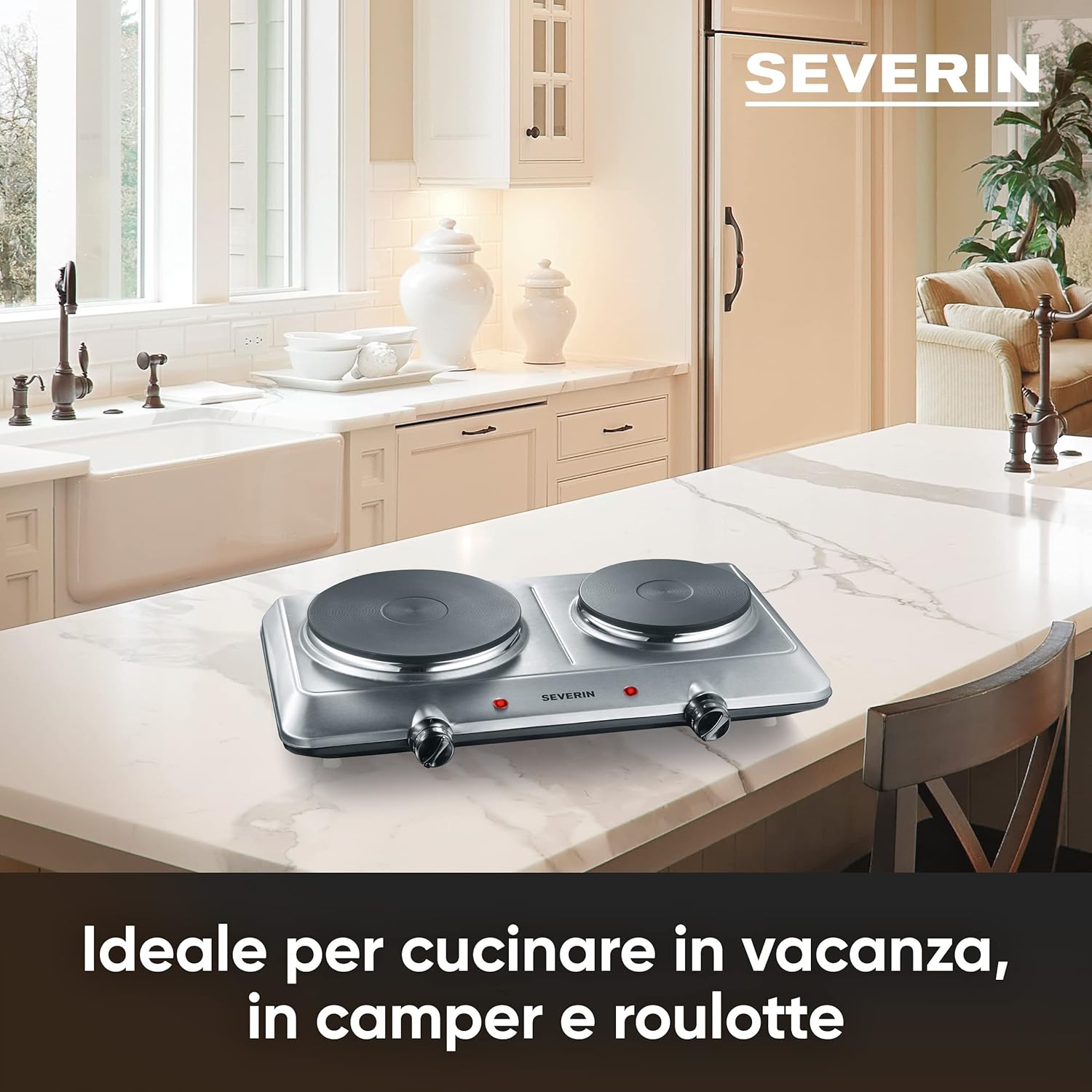 Severin DK 1014 - Fornello Elettrico Due Fuochi - immagine 3