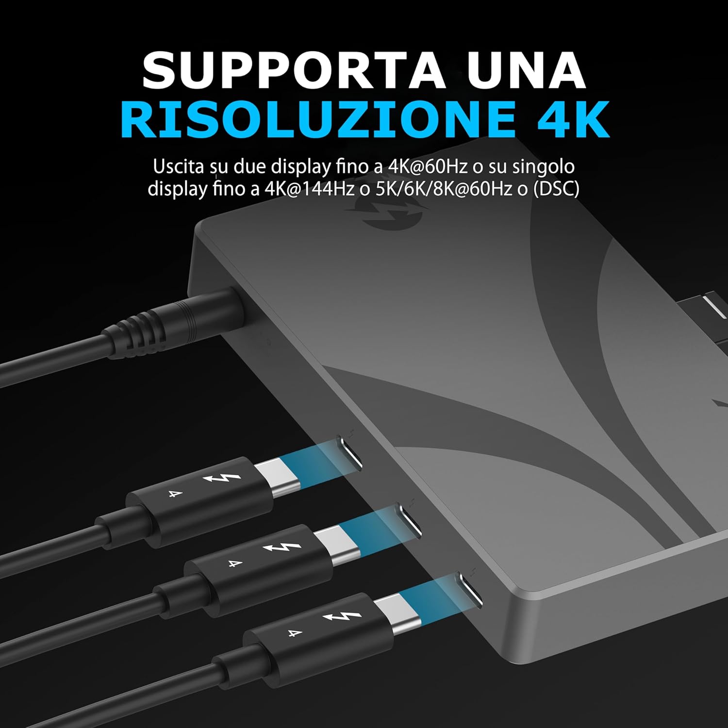 Sabrent Hub Thunderbolt 4 con Ricarica 60W - immagine 4