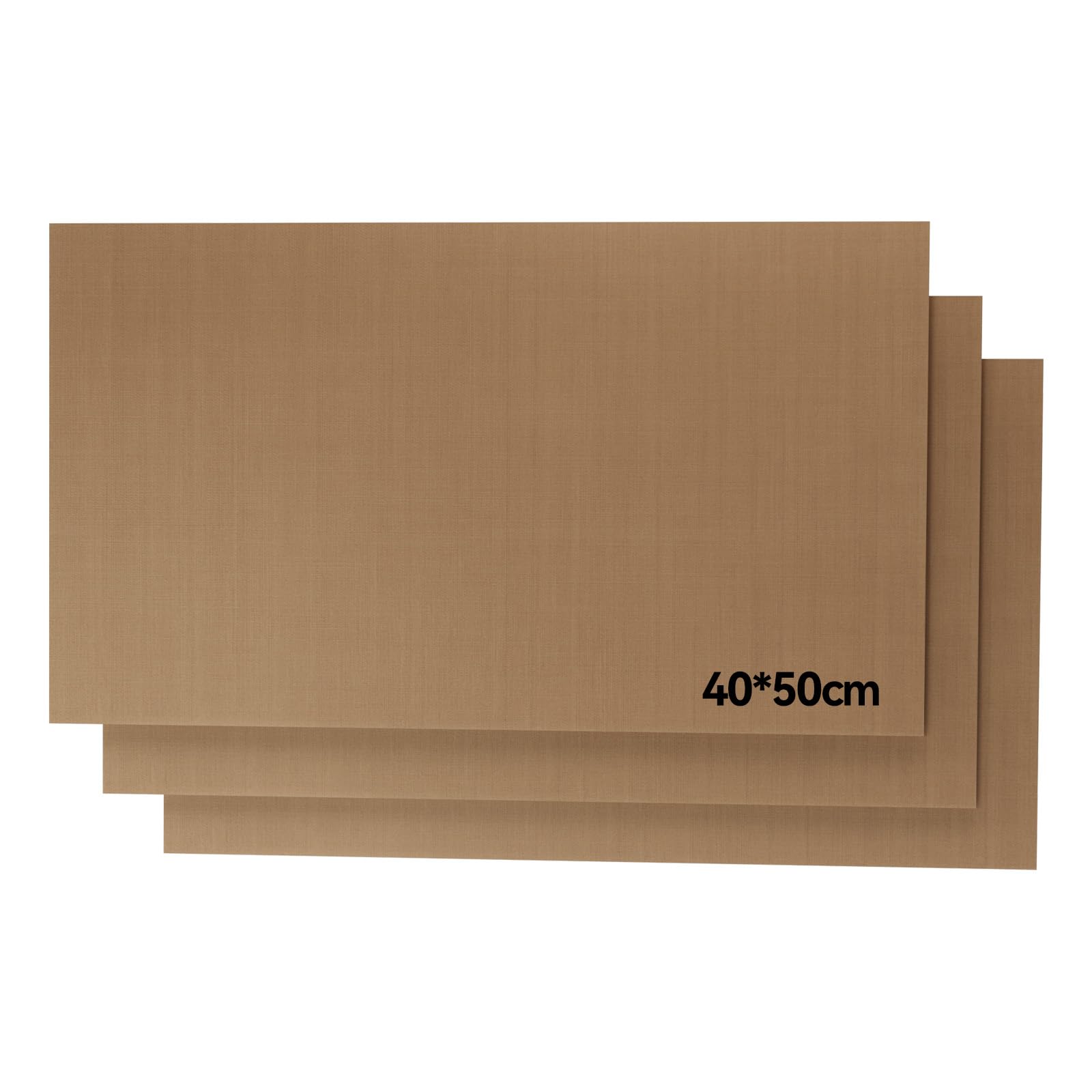 Teflon - Set di 3 pellicole per stampa a trasferimento, 40 x 50 cm, carta da forno riutilizzabile per sublimazione, per trasferimento termico