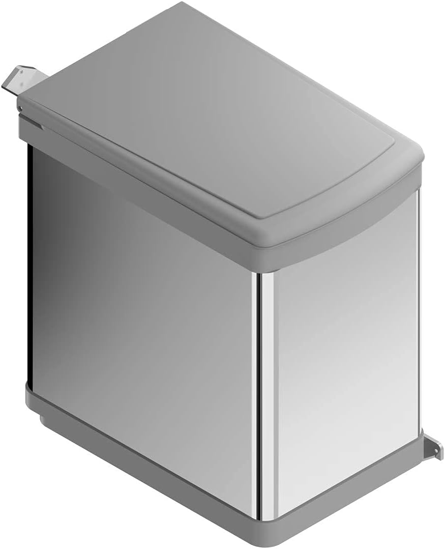Menage Confort Pattumiera girevole 21 l in acciaio inox per mobile da cucina