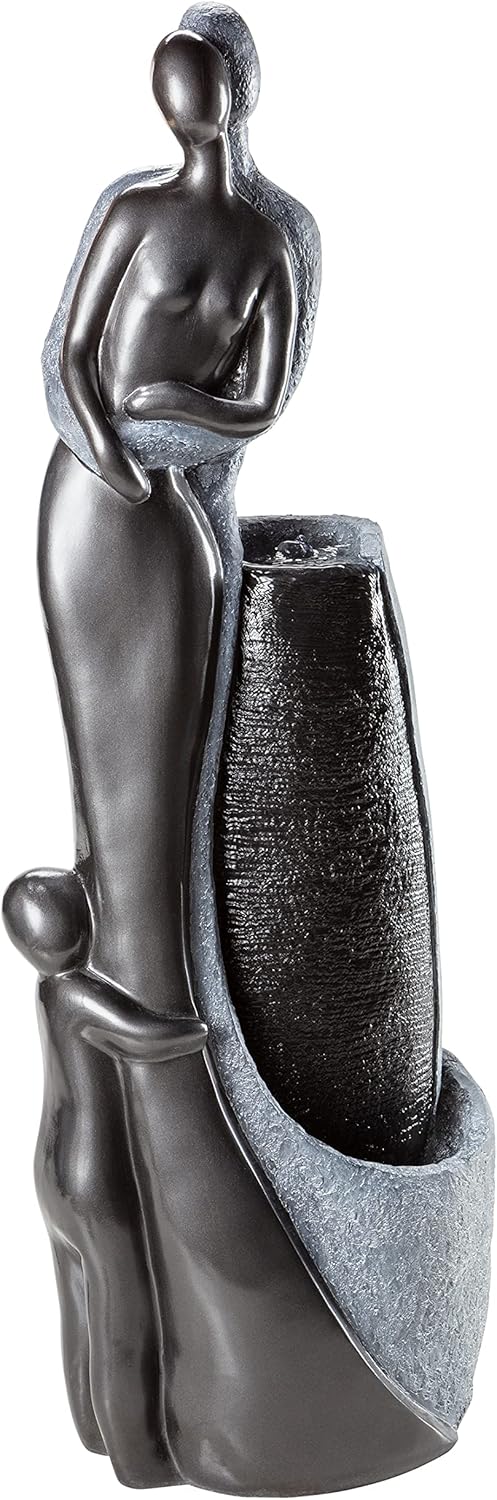 Dehner Fontana da Giardino Family con LED, Grigio - immagine 3