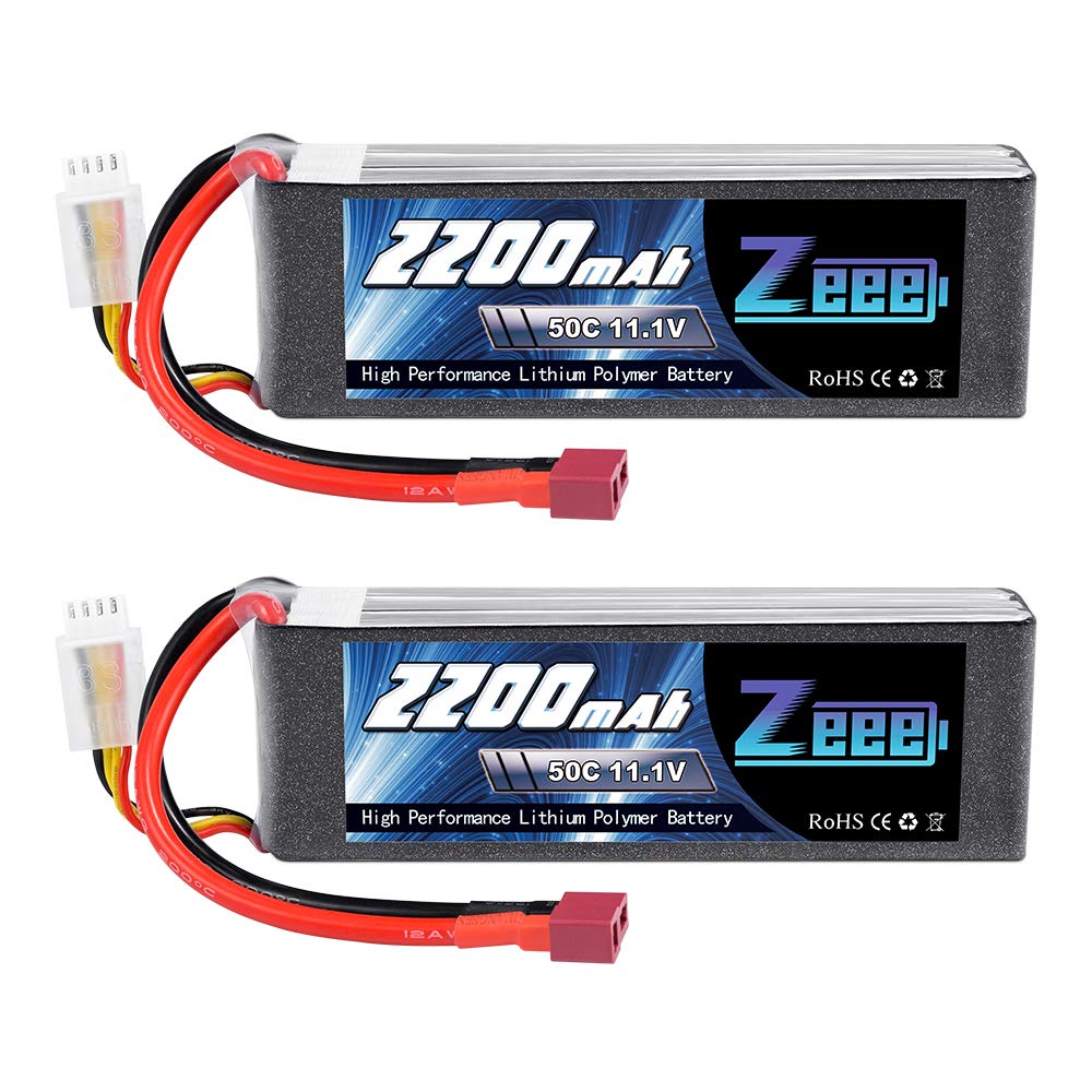 Zeee 3S Lipo Batteria 11,1V 50C 2200mAh (2 pezzi)