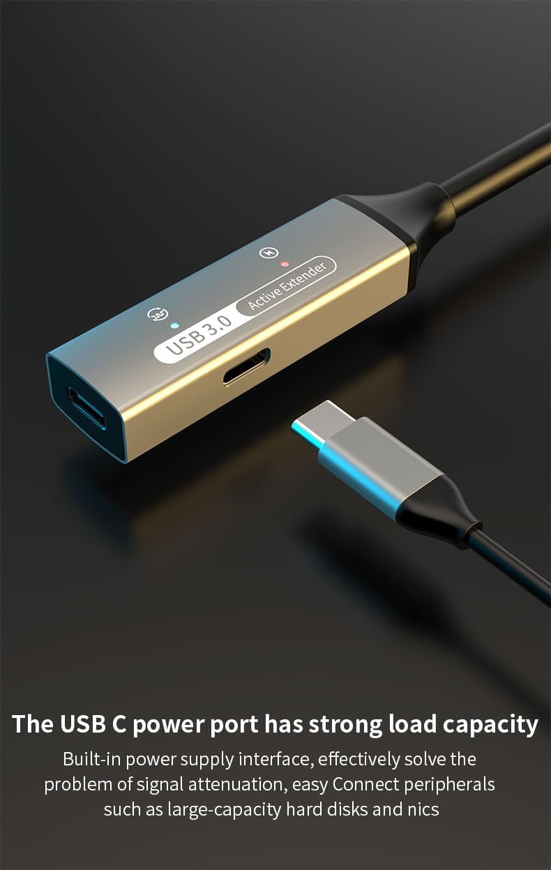 Premiumcord Cavo Prolunga USB-C Attivo 15m, Nero - immagine 11