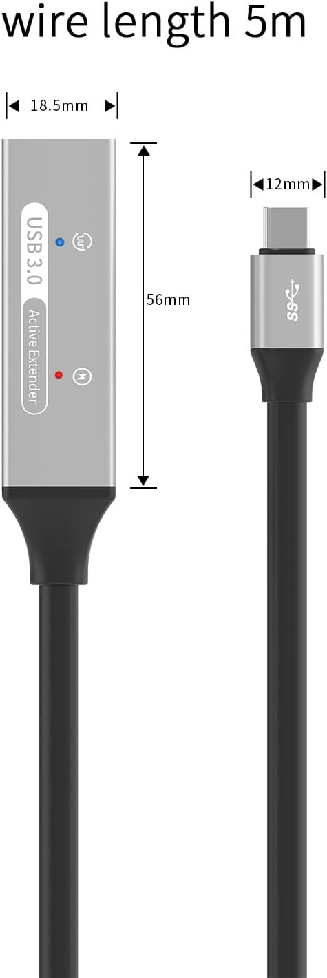 Premiumcord Cavo Prolunga USB-C Attivo 15m, Nero - immagine 12