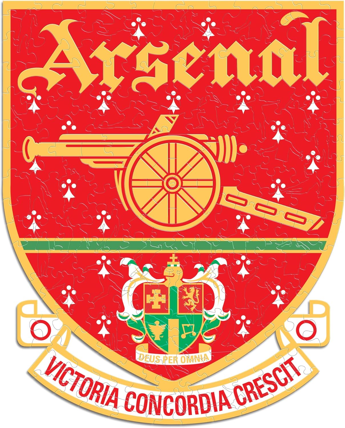 Iconic Puzzles Arsenal Retro Logo - Puzzle di Legno 500 Pezzi - immagine 3