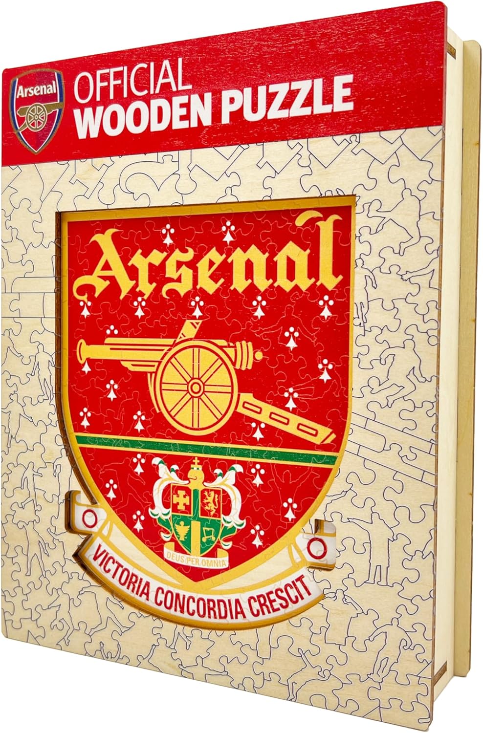 Iconic Puzzles Arsenal Retro Logo - Puzzle di Legno 500 Pezzi - immagine 4